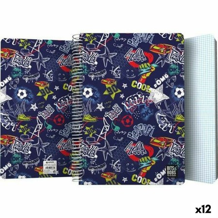 Cuaderno Grafoplas Star Multicolor 80 Hojas Din A4 (12 Unidades)