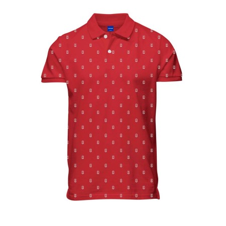 Polo à manches courtes homme JORCOLLECT Jack & Jones SS FST 12232663 Rouge