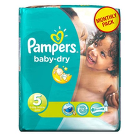 Pañales Desechables Baby Dry 5 144 Unidades (144 Unidades)