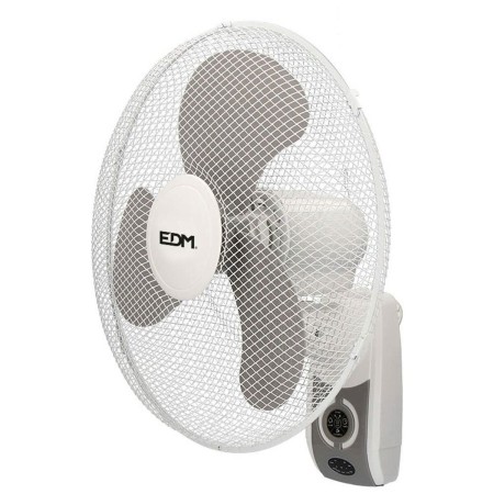 Ventilateur Mural EDM Gris Blanc 45 W Ø 43 cm