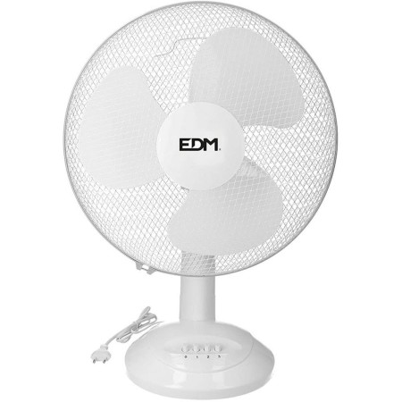 Ventilador de Sobremesa EDM Blanco 45 W