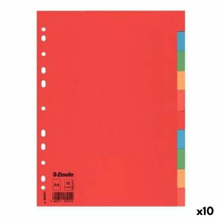 Separadores Esselte  Multicolor Cartón (10 Unidades)