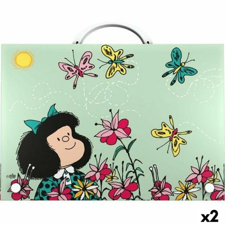 Porte-documents Grafoplas Mafalda Spring Broche Multicouleur Din A4 (2 Unités)