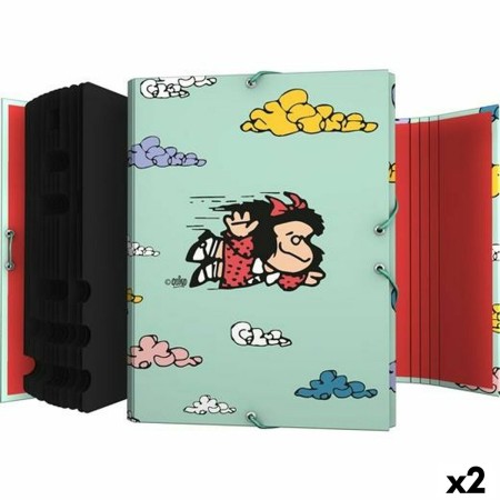Carpeta Clasificadora Grafoplas Flying Mafalda Multicolor 12 Separadores