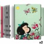 Classeur Grafoplas Mafalda Spring Multicouleur 12 Séparateurs