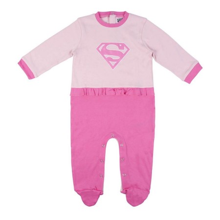 Barboteuse à Manches Longues pour Bébé DC Super Hero Girls Rose