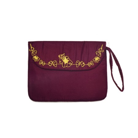 Bolso de Mano Karl Marc John 1209-AUBERGINE Unisex Rojo (29 x 21 cm)