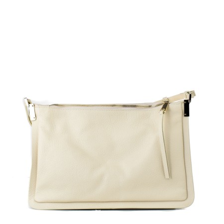 Bolso Mujer Minelli MC-601-ECRU Beige (32 x 21 x 9 cm)