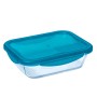 Fiambrera Hermética Pyrex Cook & go Azul Vidrio (1,7 L) (5 Unidades)