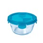 Boîte à lunch hermétique Pyrex Cook & go Bleu verre (700 ml) (6 Unités)