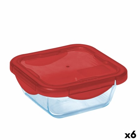 Boîte à lunch hermétique Pyrex Cook & go Bleu verre (800 ml) (6 Unités)