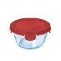 Fiambrera Hermética Pyrex Cook & go Rojo Vidrio (600 ml) (6 Unidades)