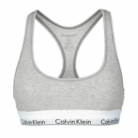 Soutien-gorge de Sport Calvin Klein 0000F3785E Gris (Taille S) (Reconditionné A+)