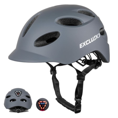 Casque de Cyclisme pour Adultes 54-58 cm M/L Lumière LED (Reconditionné A)