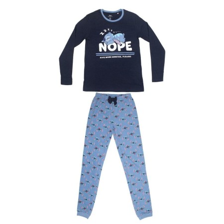 Pyjama Stitch Femme Bleu