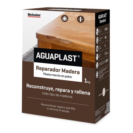 Plaste en polvo Aguaplast 70608-001 Madera Marrón claro 1 kg