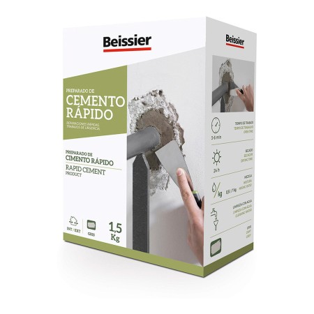 Cemento Beissier 70166-002 Rápido Gris 1,5 Kg