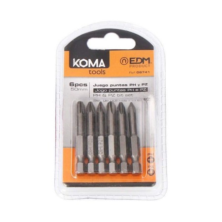 Ensemble de pointes Koma Tools PH1 PZ 50 mm