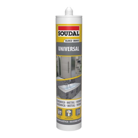 Silicona Soudal 103184 Universal Blanco 280 ml