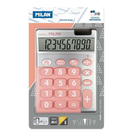 Calculatrice Milan Rose (14,5 x 10,6 x 2,1 cm)
