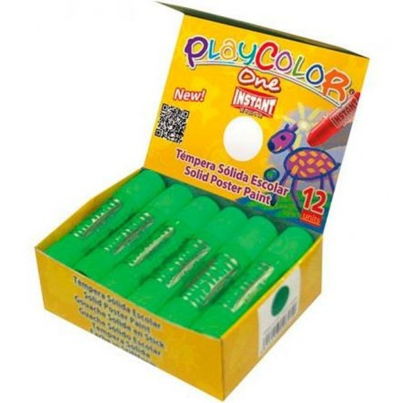 Gouache Playcolor Basic One Solide Vert clair (10 g) (12 Unités)