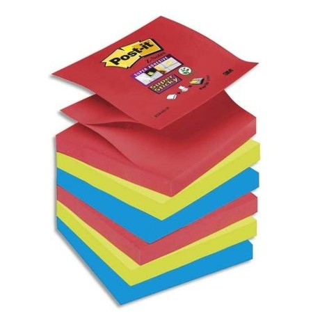 Notas Adhesivas Post-it Super Sticky Bora Bora Multicolor 76 x 76 mm 6 Unidades