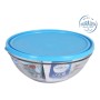 Boîte à lunch hermétique Duralex Bol Red Freshbox Bleu (ø 23 x 9,3 cm) (2,4 L)