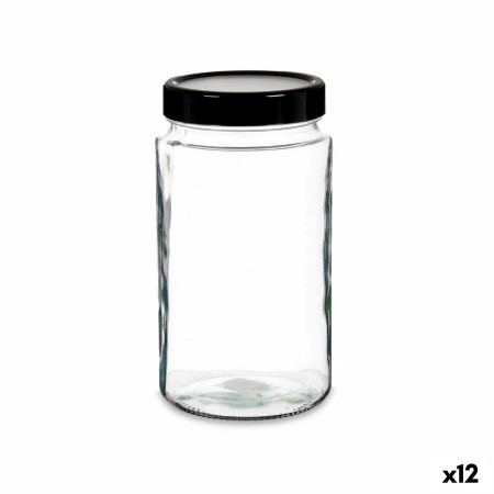 Boîte Noir Transparent verre polypropylène (2 L) (12 Unités)