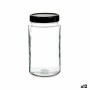 Bote Negro Transparente Vidrio Polipropileno (2 L) (12 Unidades)