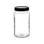 Bote Negro Transparente Vidrio Polipropileno (2 L) (12 Unidades)