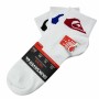 Calcetines Tobilleros QuikSilver Sportswear Blanco 3 pares