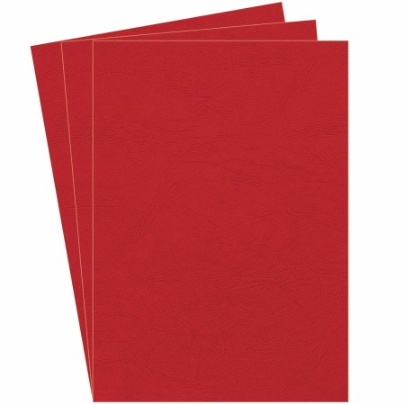 Couvertures de reliure Fellowes Delta 100 Unités Rouge foncé A4 Carton