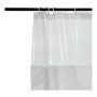 Rideau de Douche Transparent Blanc Plastique 180 x 180 cm