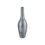 Vase Rayures Céramique Argenté Gris (21 x 78 x 21 cm)