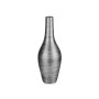 Vase Rayures Céramique Argenté Gris (23 x 60 x 23 cm)
