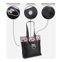 Sac Minnie Mouse Noir Rose (38 x 32 x 13 cm)