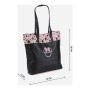 Sac Minnie Mouse Noir Rose (38 x 32 x 13 cm)