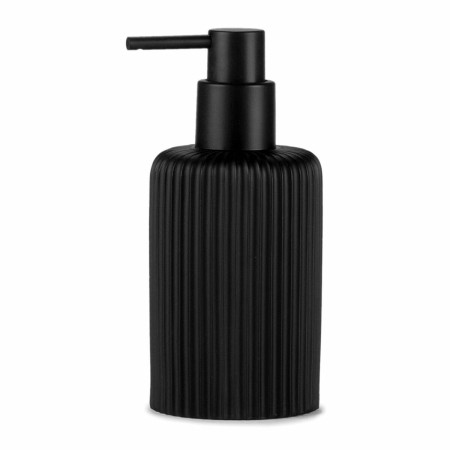 Distributeur de Savon Andrea House Mat Noir Résine (Ø 7 x 16 cm) (270 ml)