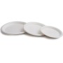 Set de Platos ø 22,5 cm Blanco 50 Unidades