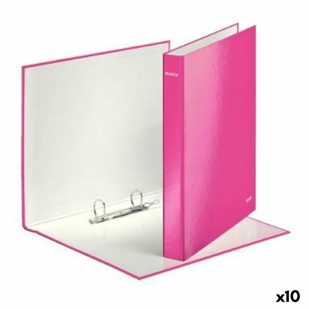 Carpeta de anillas Leitz Fucsia A4 (10 Unidades)