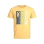 Camiseta de Manga Corta Hombre Jack & Jones TEE SS CREW NECK 12221944 Amarillo