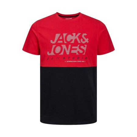 Camiseta de Manga Corta Hombre Jack & Jones TEE SS CREW NECK 12226385 Rojo