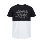 Camiseta de Manga Corta Hombre Jack & Jones TEE SS CREW NECK 12226385 Negro