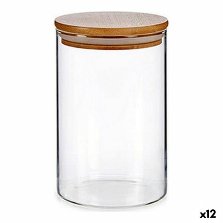 Bote 1,1 L Marrón Transparente Vidrio de Borosilicato (12 Unidades)