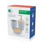 Set de Baño Benetton TEVERE BE Gris 3 Piezas Cerámica
