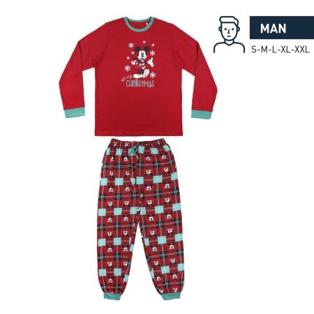 Pyjama Mickey Mouse Homme Rouge