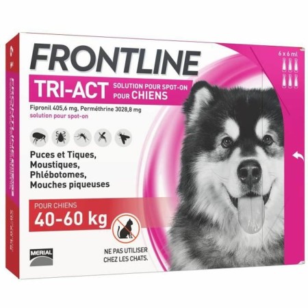 Pipette pour chien Frontline Tri-Act 40-60 Kg 6 Unités