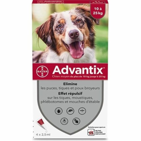 Pipeta para Perros Advantix 10-25 Kg 4 Unidades