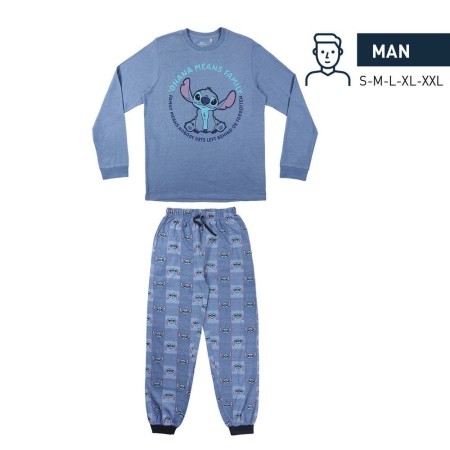 Pyjama Stitch Homme Bleu