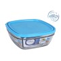 Fiambrera Hermética Duralex Freshbox Azul Cuadrada (2 L) (20 x 20 x 8 cm)